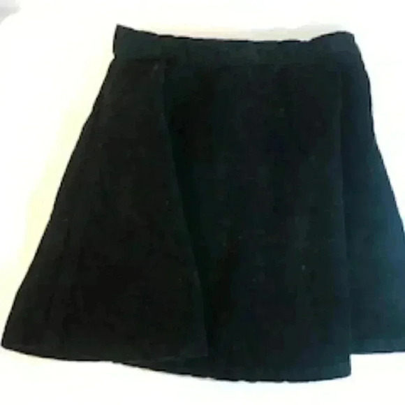 American‎ Apparel Black Corduroy Mini Skirt Womens Sz Extra Small - Picture 2 of 9